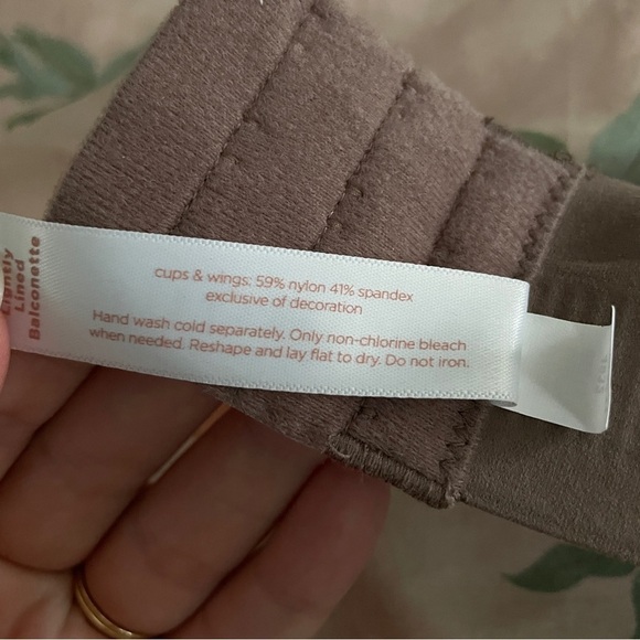 NWT Lane Bryant Modern Luxe Lightly Lined Balconette Bra Deep Purple Taupe 40C - Picture 9 of 9